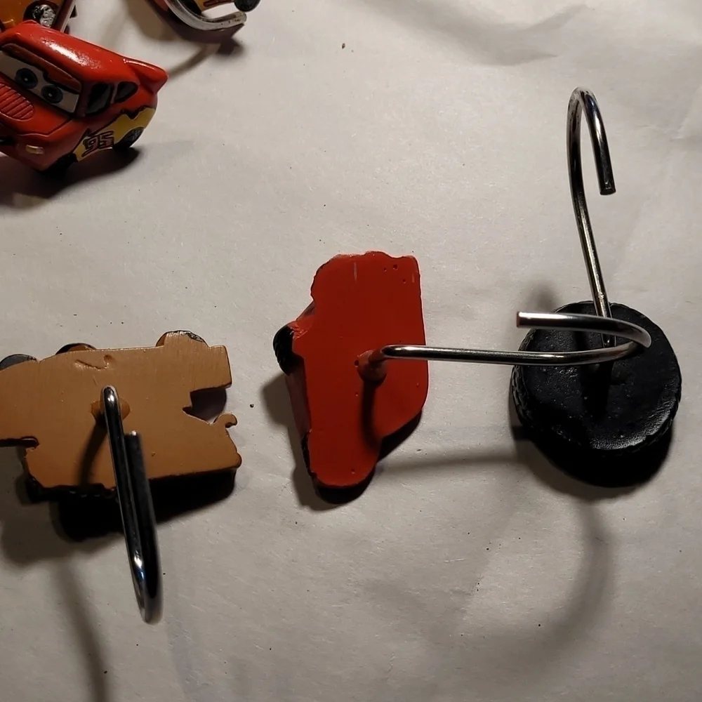 Cars Shower Curtain Hooks Set